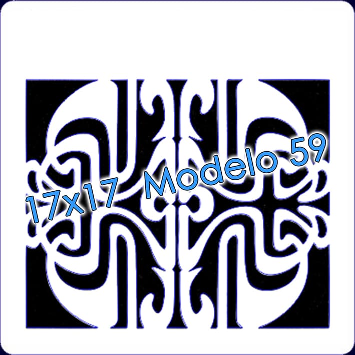 - Stencil 17x17cm Modelo 059 -